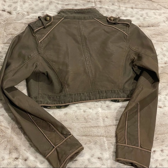 Wilson’s Leather Cropped Military/Band Jacket S - Picture 10 of 14